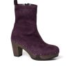 Stiefeletten | SOFTCLIX Fabia Vegan Velourseffekt Viola (Dunkel)