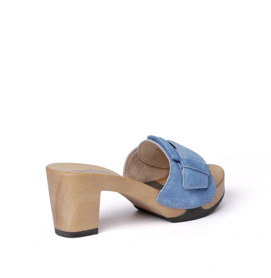 Pantoletten | SOFTCLIX Ronja Jeanslook Blau (Hazelnut)