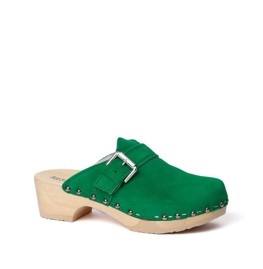 Clogs | SOFTCLIX Tomma Kaschmir Fashiongreen (Natur)