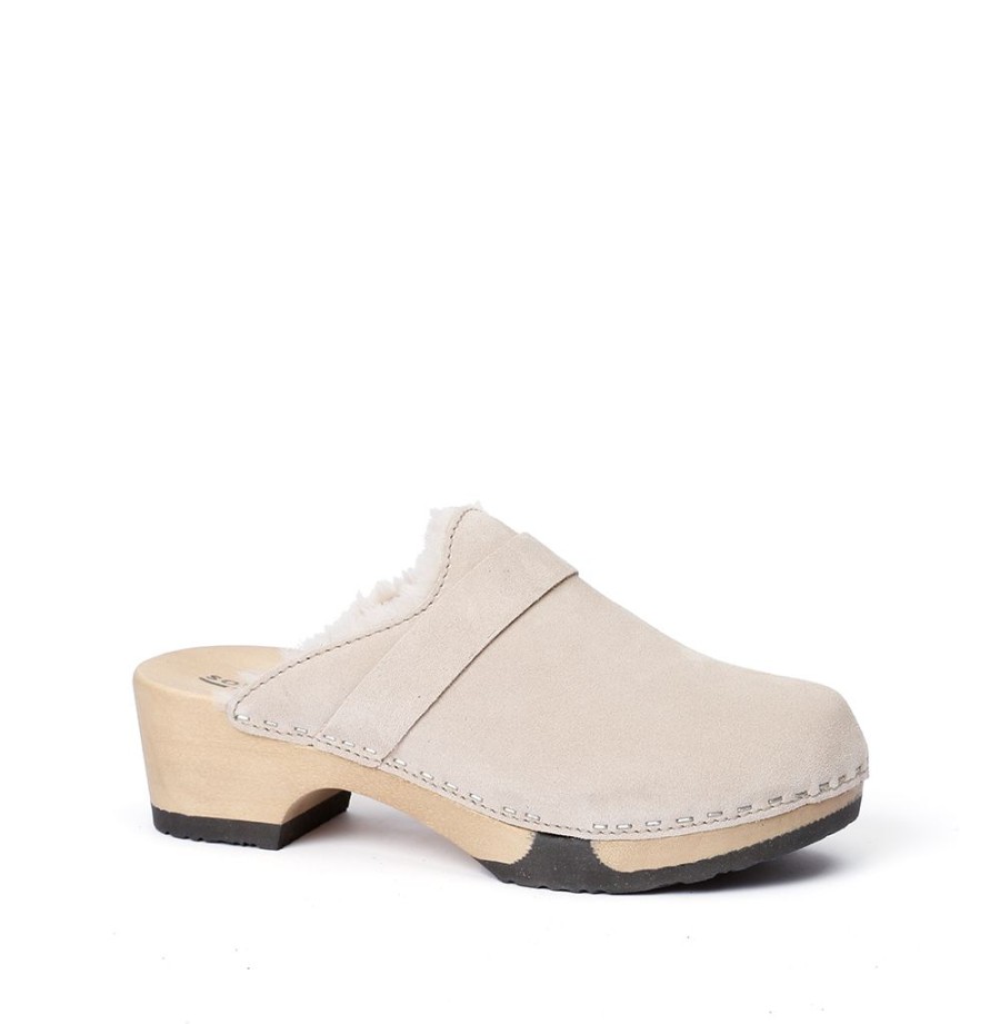 Clogs | SOFTCLIX Taira Kaschmir/Lf Leinen (Hazelnut)