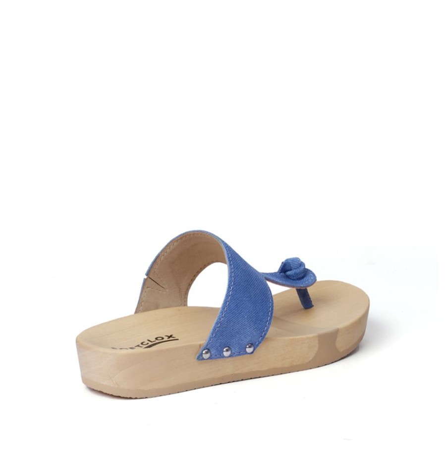 Pantoletten | SOFTCLIX Lola Jeanslook Blau (Natur)