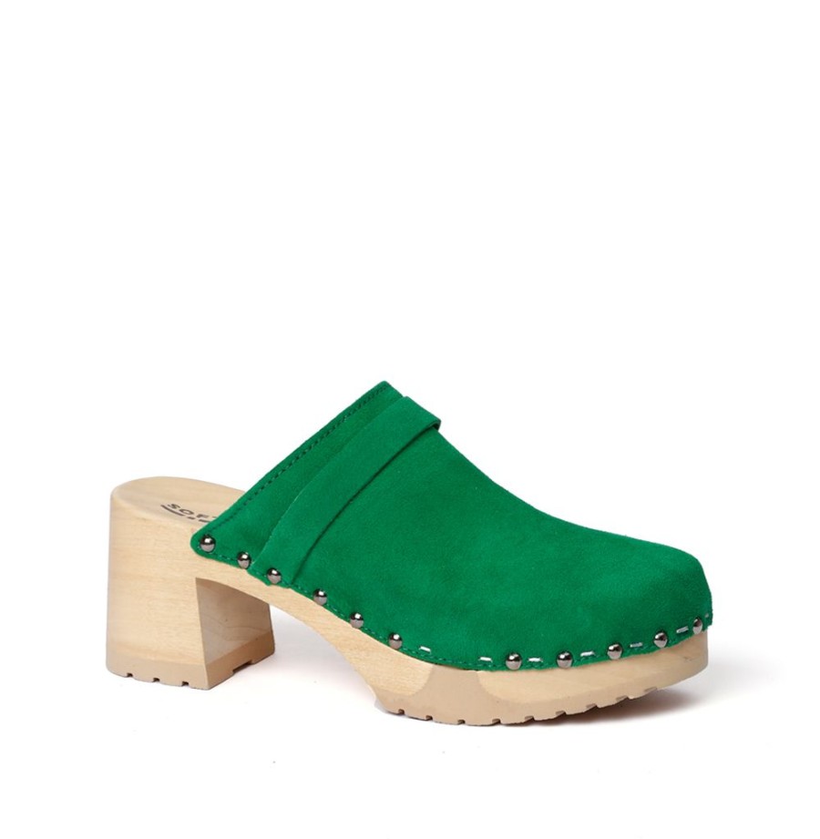 Clogs | SOFTCLIX Henja Kaschmir Fashiongreen (Natur)