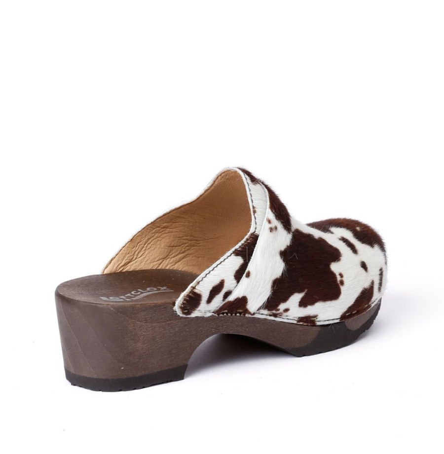 Clogs | SOFTCLIX Tamina Animalprint Kuh (Dunkel)