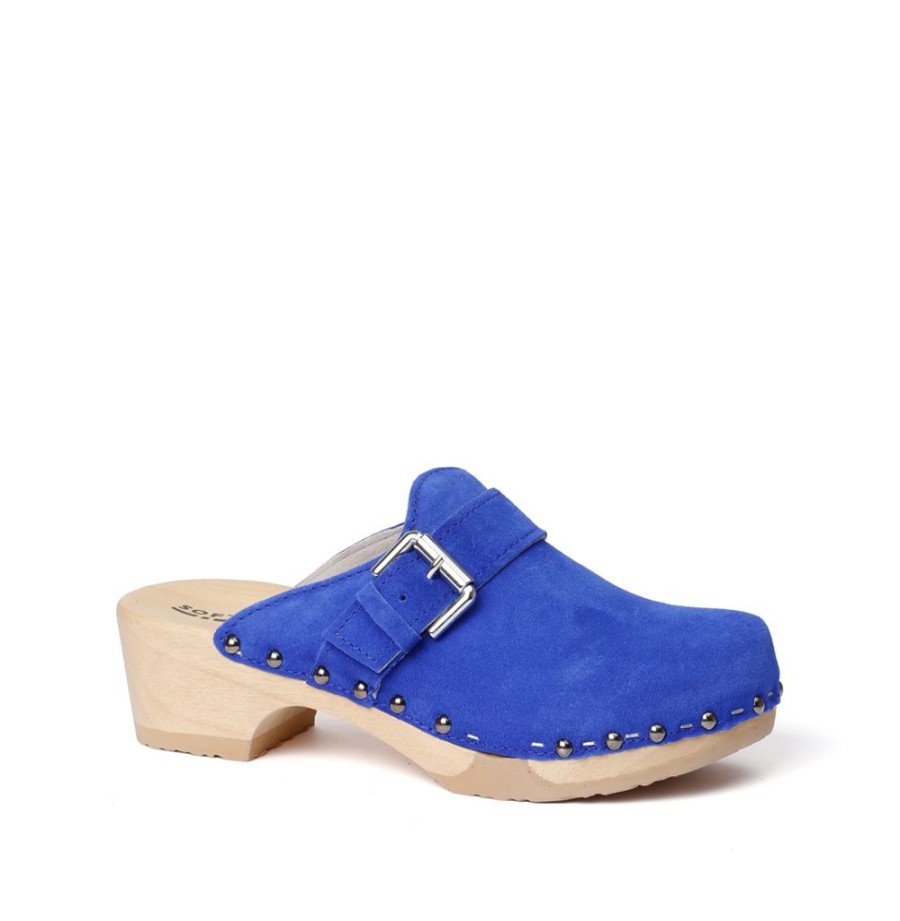 Clogs | SOFTCLIX Tomma Kaschmir Blue Orchid (Natur)