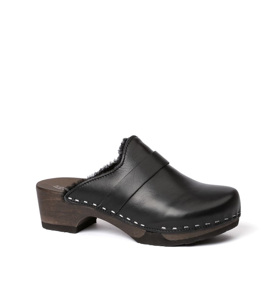 Clogs | SOFTCLIX Taira Nappa/Lf Schwarz (Dunkel)