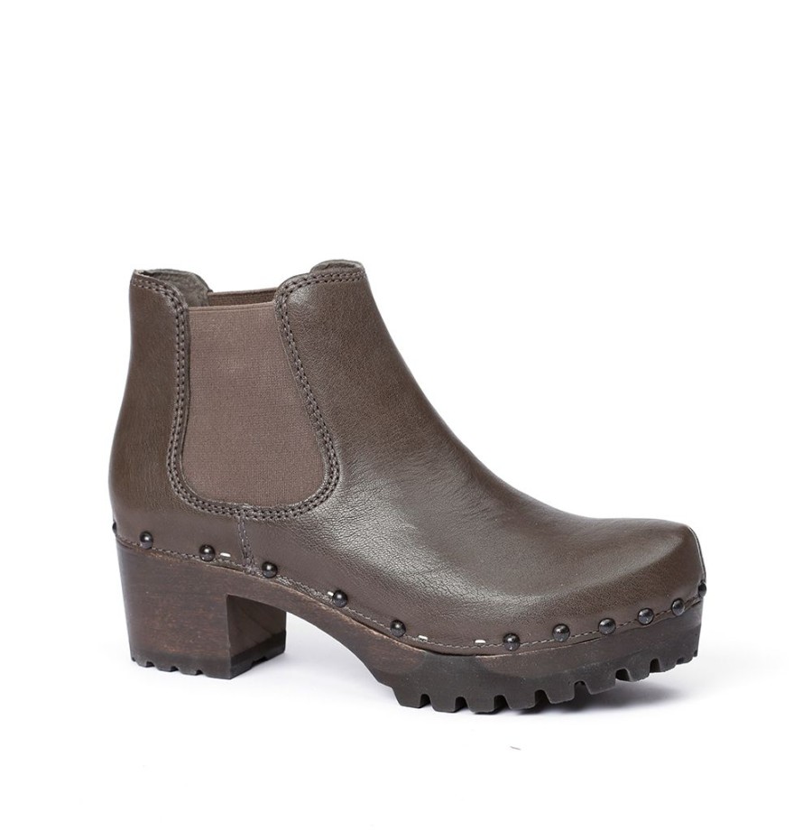 Stiefeletten | SOFTCLIX Isabelle Washed Nappa Dark Grey