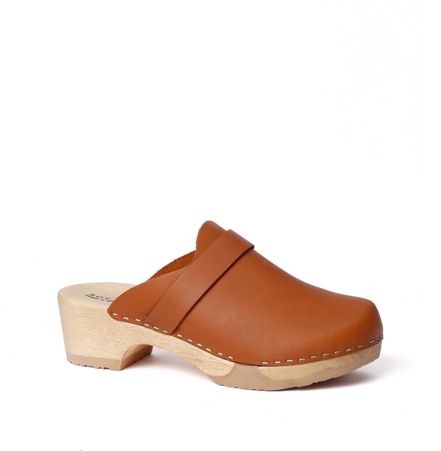 Clogs | SOFTCLIX Tamina Softnappa Cognac (Natur)