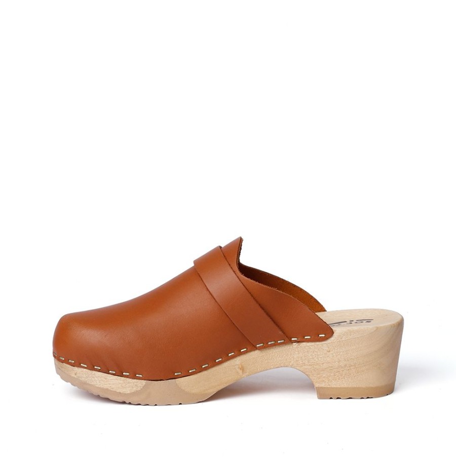 Clogs | SOFTCLIX Tamina Softnappa Cognac (Natur)