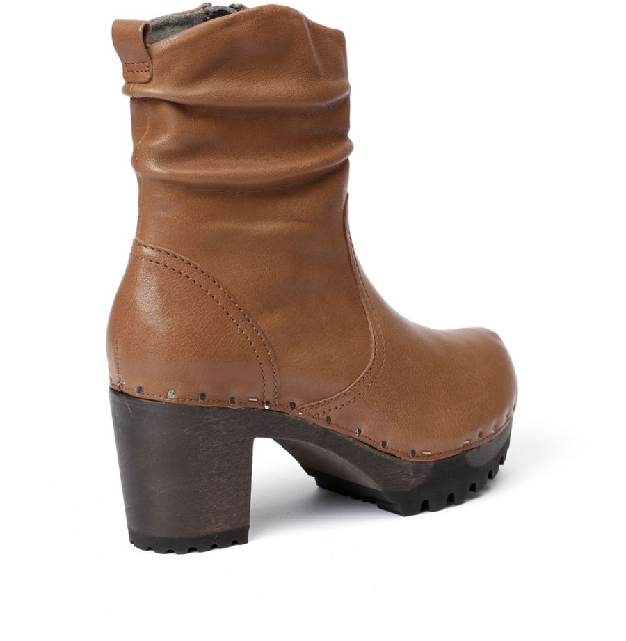 Stiefeletten | SOFTCLIX O-Bootie Washed Nappa Camel