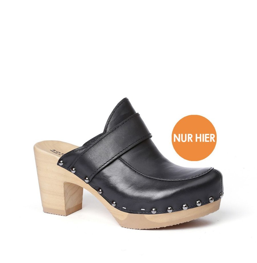 Clogs | SOFTCLIX Shelly Nappa Schwarz (Natur)