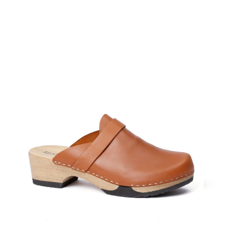 Clogs | SOFTCLIX Tamina Softnappa Cognac (Hazelnut)