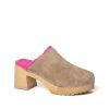 Clogs | SOFTCLIX Hanja Kaschmir/Plusch Taupe/Pink (Natur)