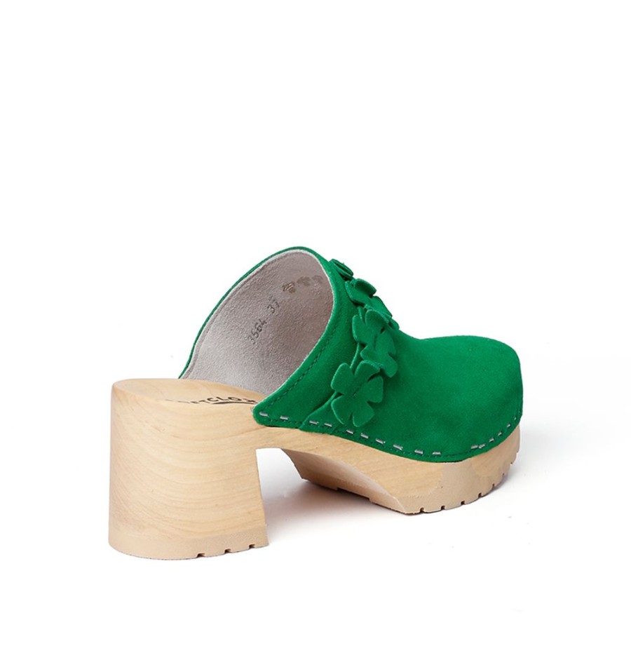 Clogs | SOFTCLIX Hermine Kaschmir Fashiongreen (Natur)