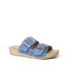 Pantoletten | SOFTCLIX Lena Jeanslook Blau (Natur)