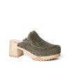 Clogs | SOFTCLIX Henni Kaschmir/Lf Oliv (Natur)