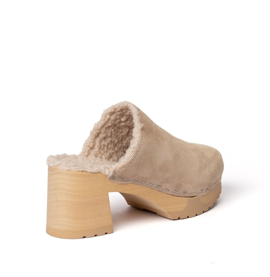 Clogs | SOFTCLIX Hanja Kaschmir/Plusch Taupe/Taupe (Natur)