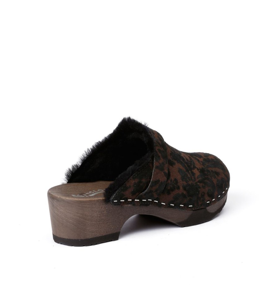 Clogs | SOFTCLIX Taira Brokat/Lf Black (Dunkel)