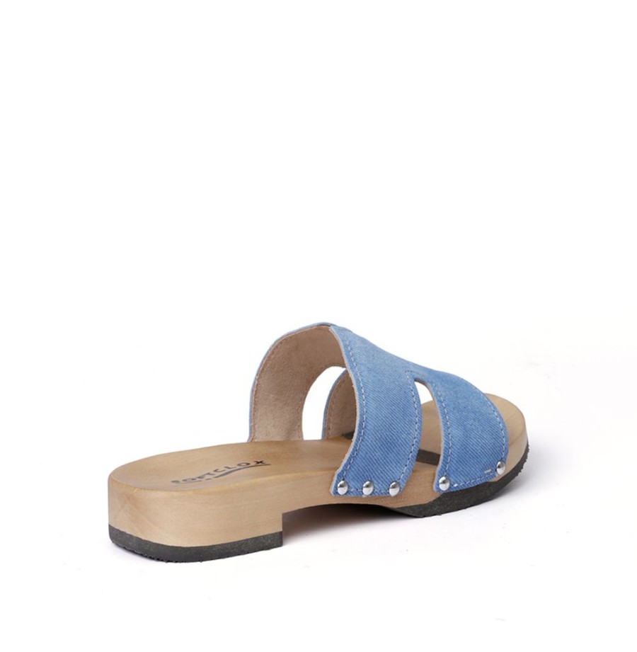 Pantoletten | SOFTCLIX Blida Jeanslook Blau (Hazelnut)