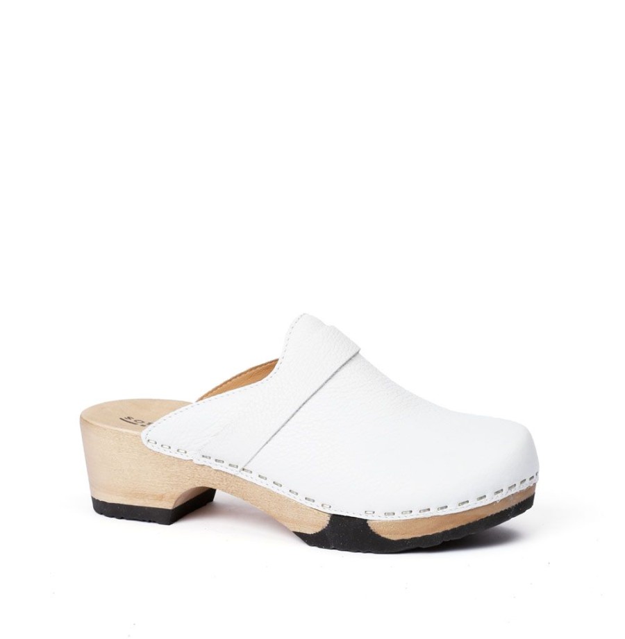 Clogs | SOFTCLIX Tamina Nappa Weis (Hazelnut)