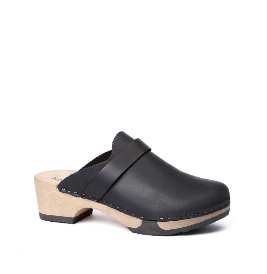 Clogs | SOFTCLIX Tamina Softnappa Schwarz (Hazelnut)