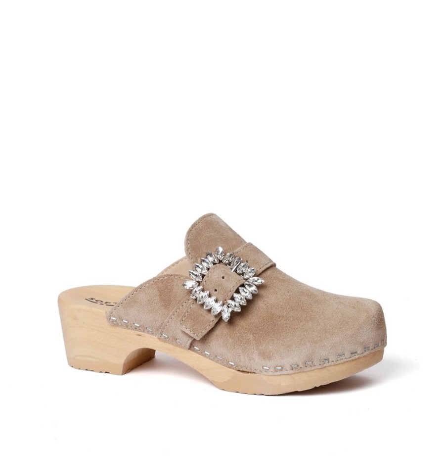 Clogs | SOFTCLIX Teodora Kaschmir Taupe (Natur)