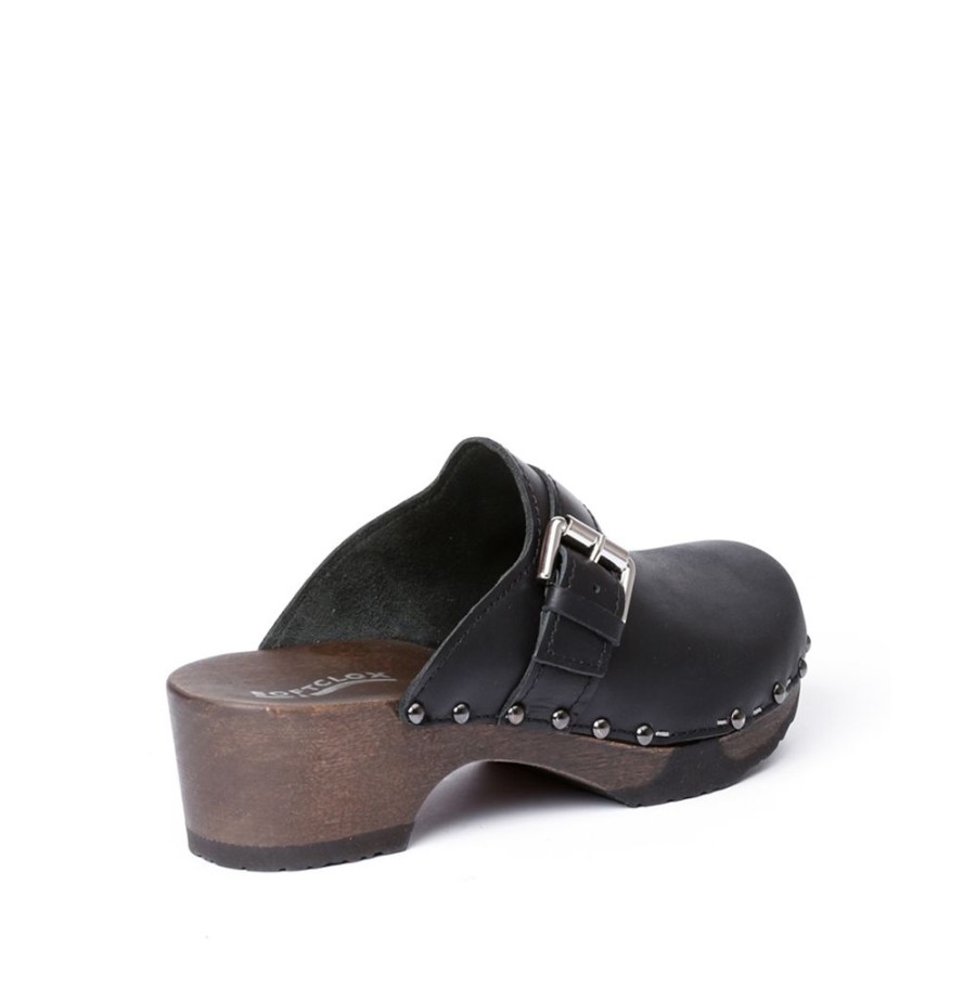 Clogs | SOFTCLIX Tomma Nappa Schwarz (Dunkel)