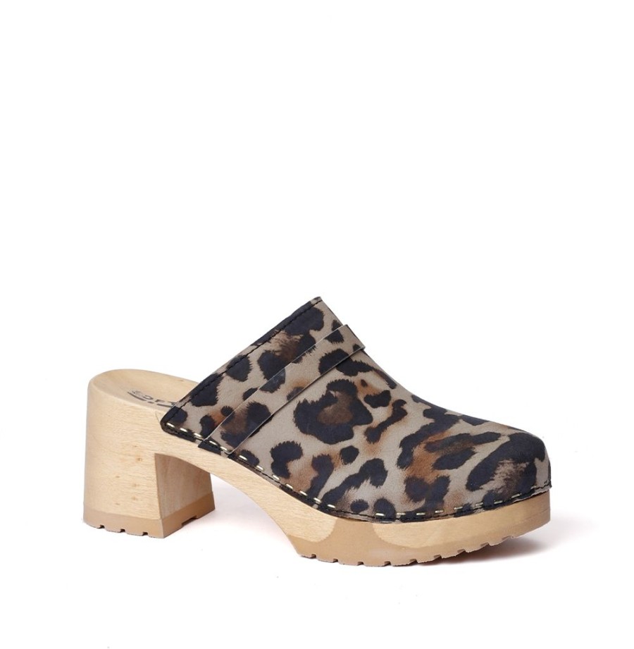 Clogs | SOFTCLIX Henja Animalprint Jaguar (Natur)