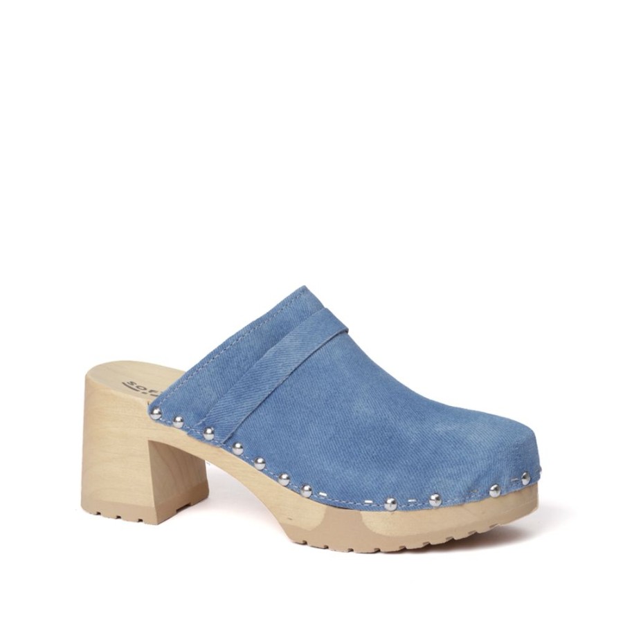 Clogs | SOFTCLIX Henja Jeanslook Blau (Natur)