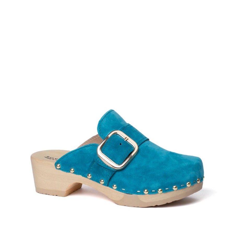 Clogs | SOFTCLIX Tessa Kaschmir Pacificgreen (Natur)