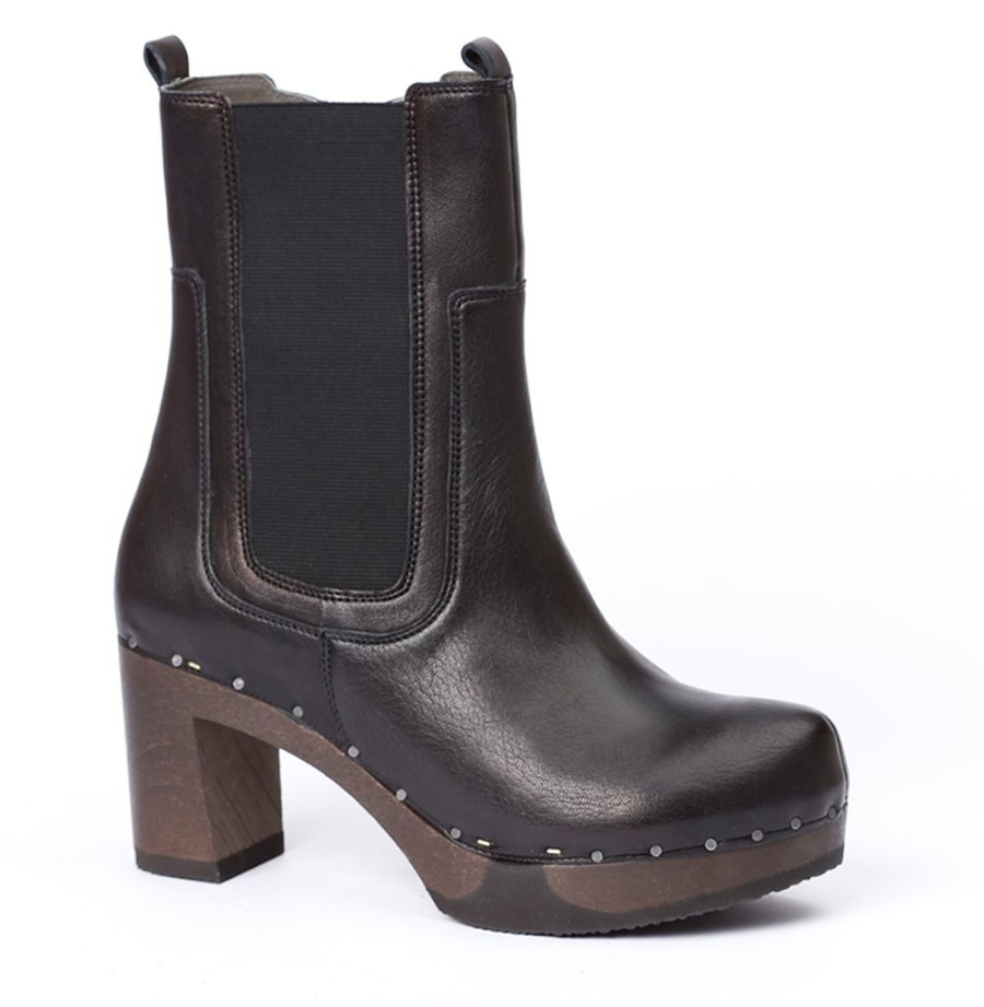 Stiefeletten | SOFTCLIX Laurentia Washed Nappa Schwarz