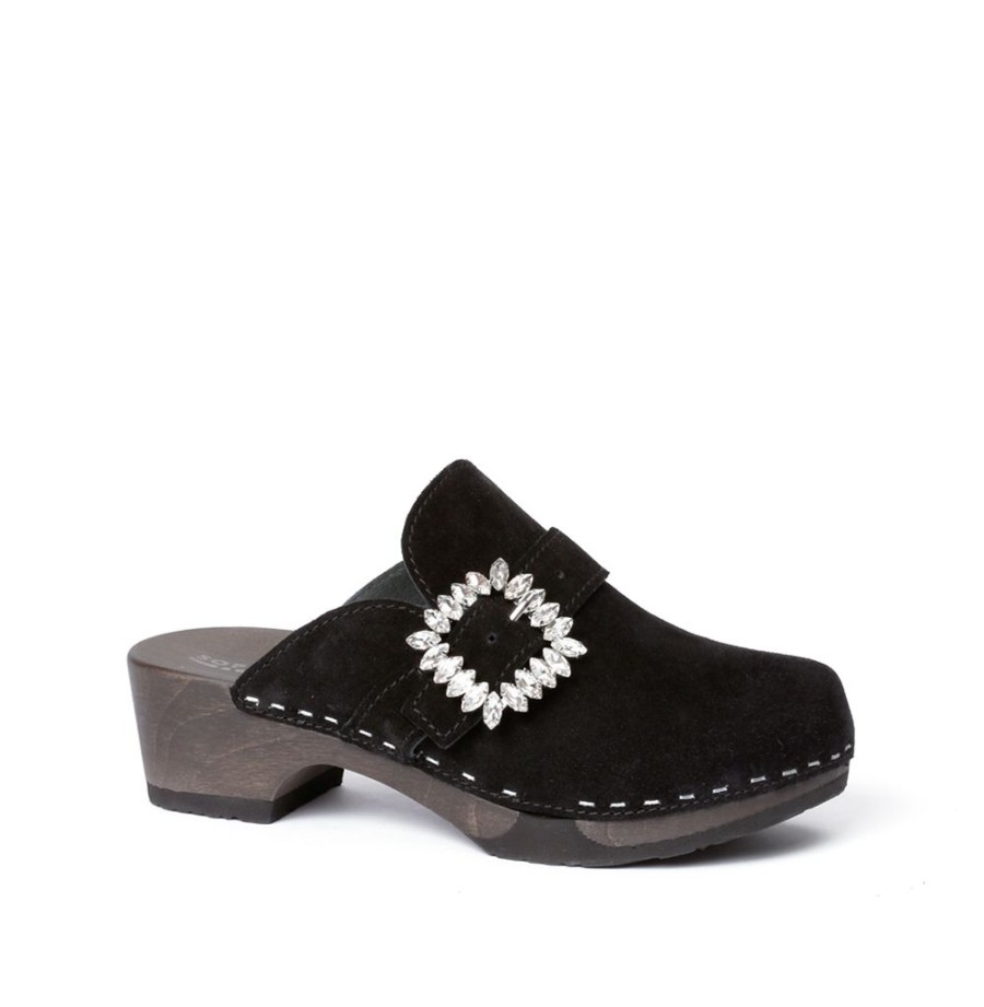 Clogs | SOFTCLIX Teodora Kaschmir Schwarz (Dunkel)