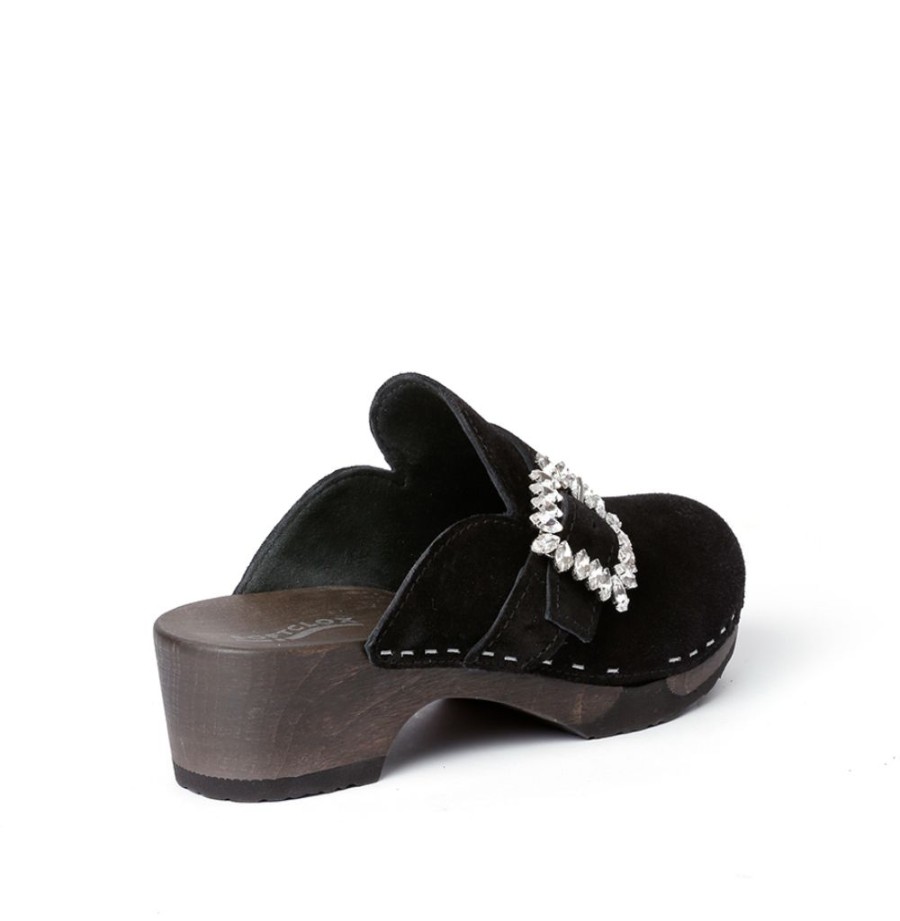 Clogs | SOFTCLIX Teodora Kaschmir Schwarz (Dunkel)